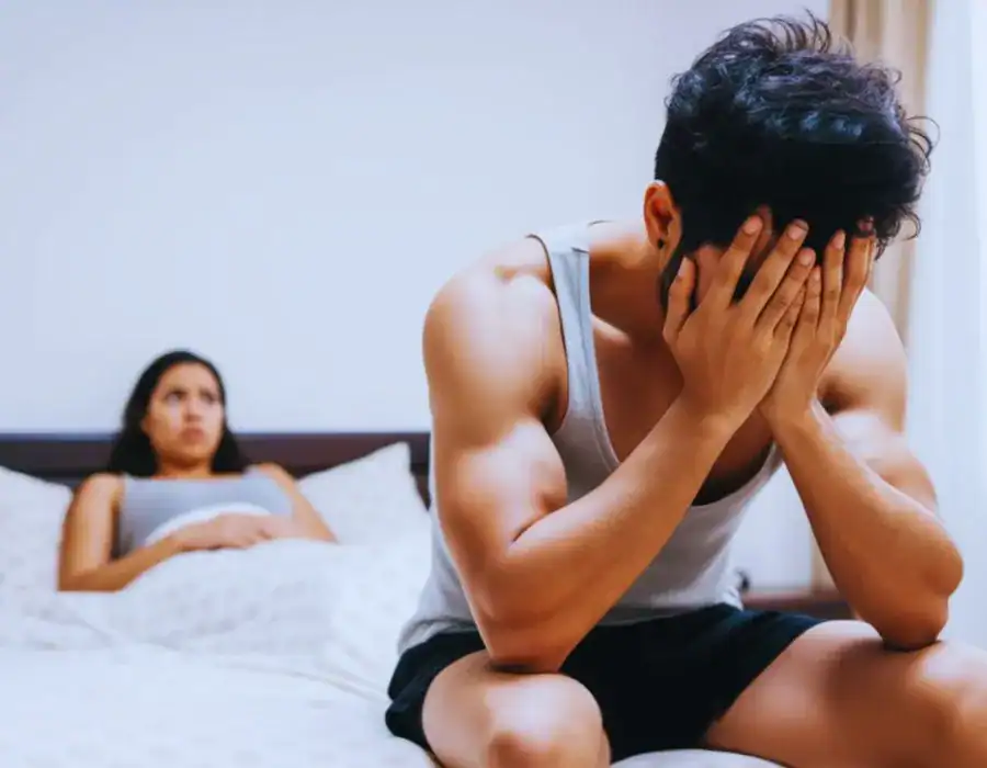 Image of upset man in need of erectile dysfunction treatment Cheshire