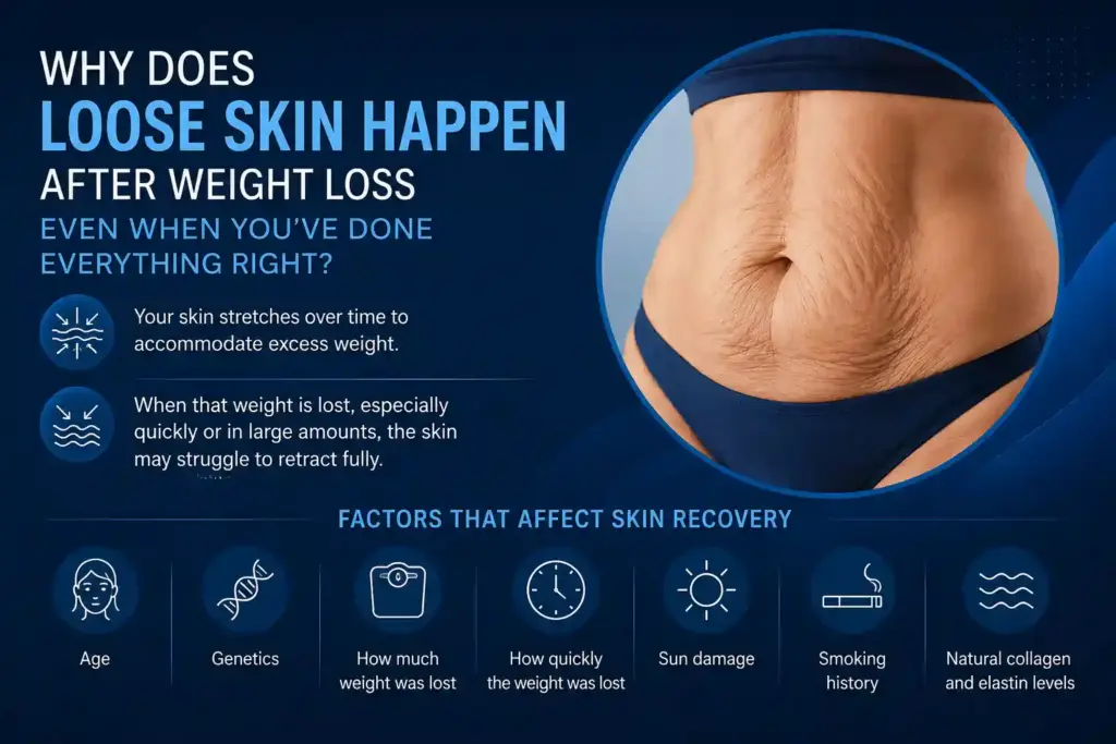 Why Does Loose Skin Happen After Weight Loss Even When You’ve Done Everything Right Cheshire?